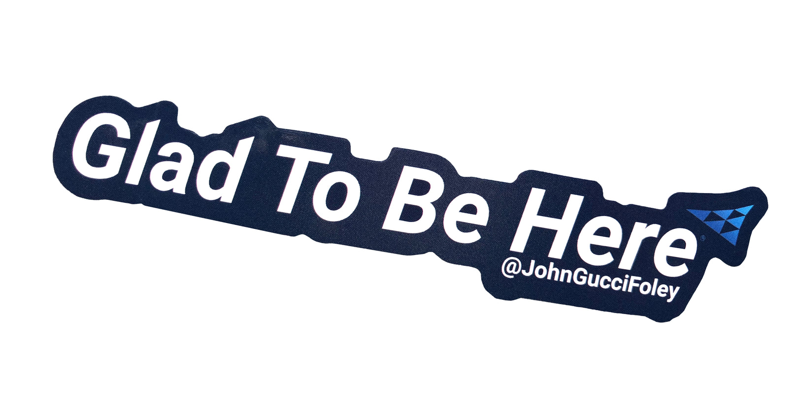 Take Off With Our New Blue Glad To Be Here stickers (50/pk)